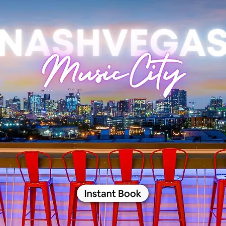 New Nashvegas Downtown Rooftop City Views 13Beds